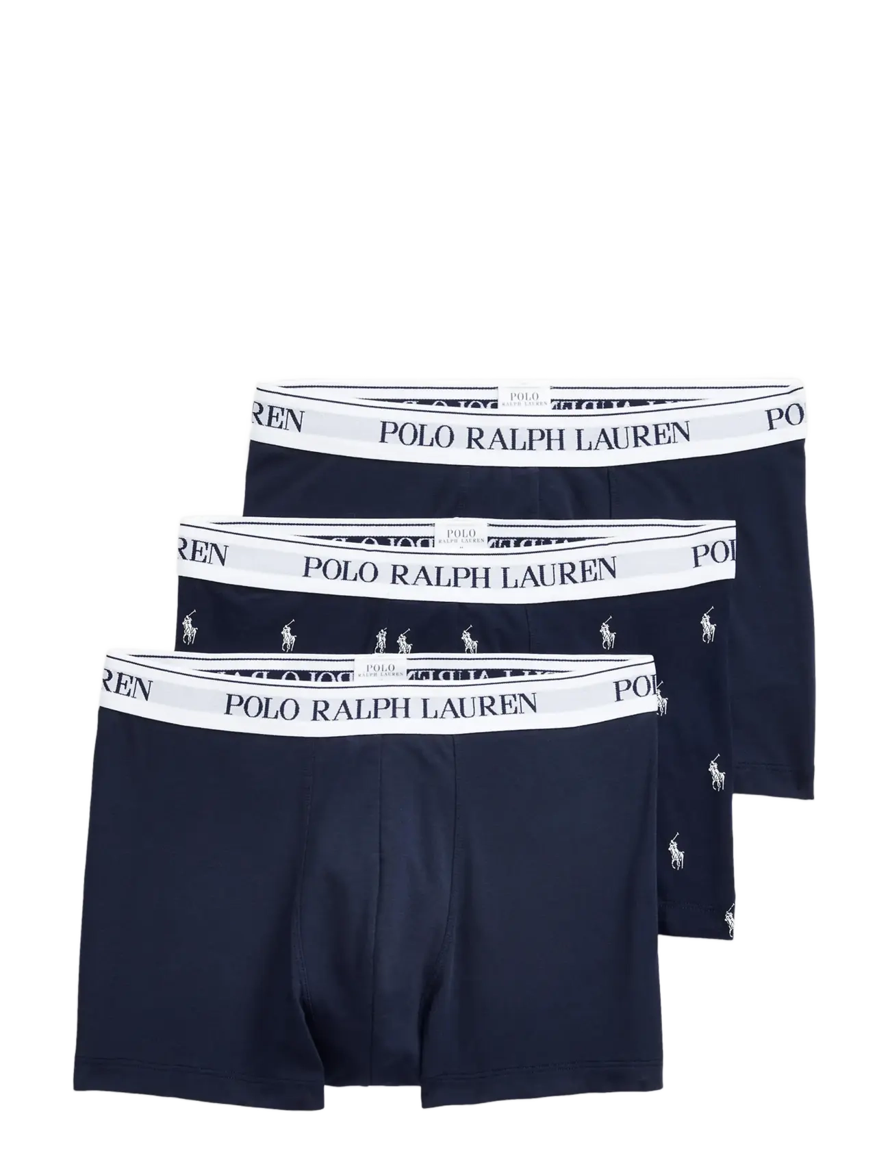 Classic Stretch-Cotton Trunk 3-Pack - 3PK NAVY/NAVY AOP