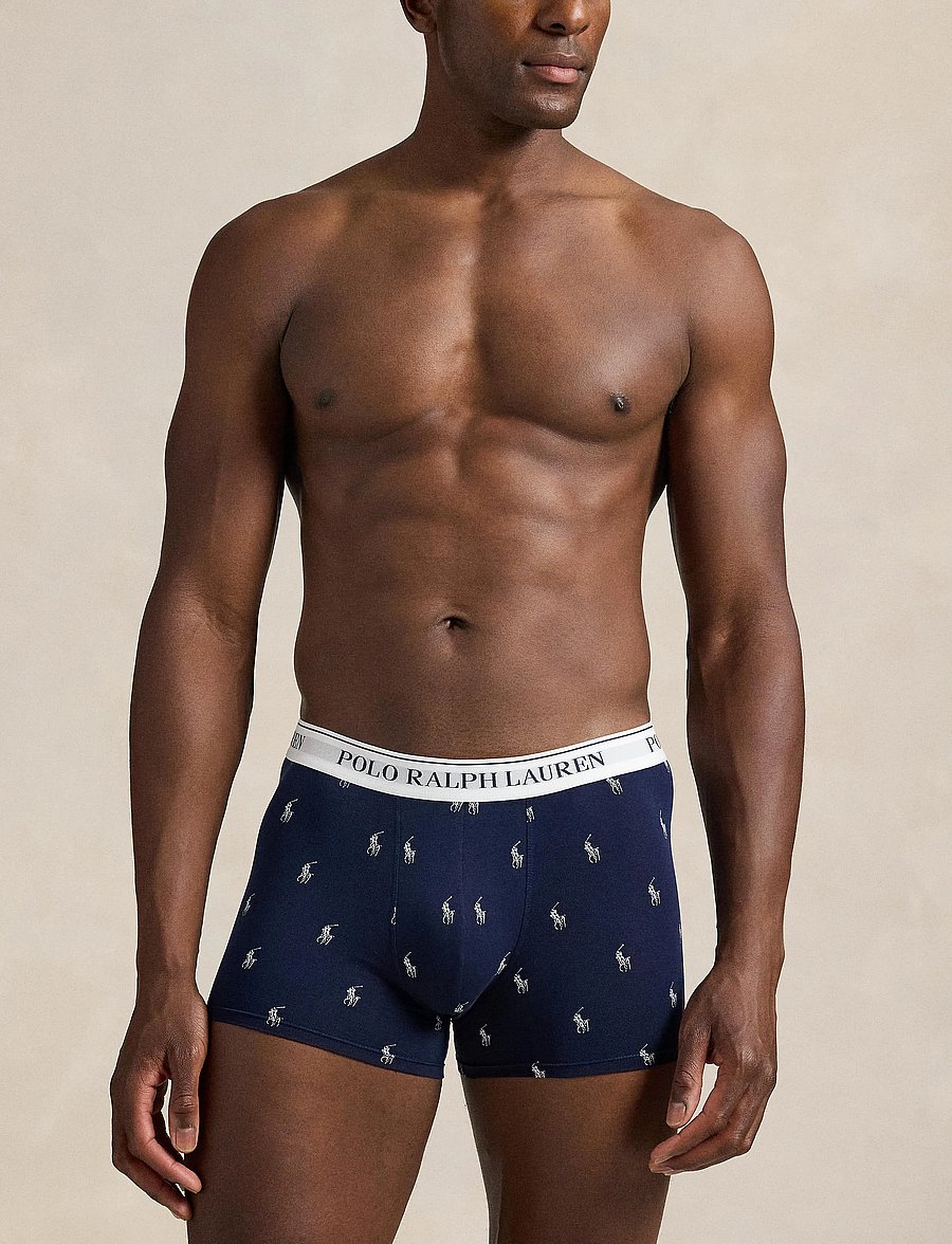 Polo Ralph Lauren - Classic Stretch-Cotton Trunk 3-Pack - multipakk aluspüksid - 3pk navy/navy aop - 3