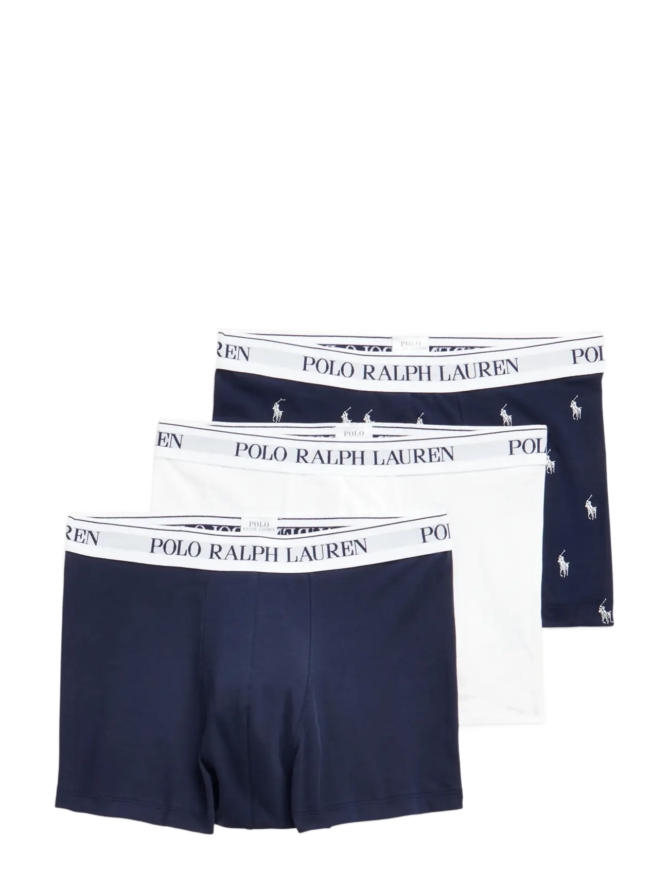 Polo Ralph Lauren Classic Stretch-Cotton Trunk 3-Pack - Boxerkalsonger - 3PK NAVY / WHITE / navy