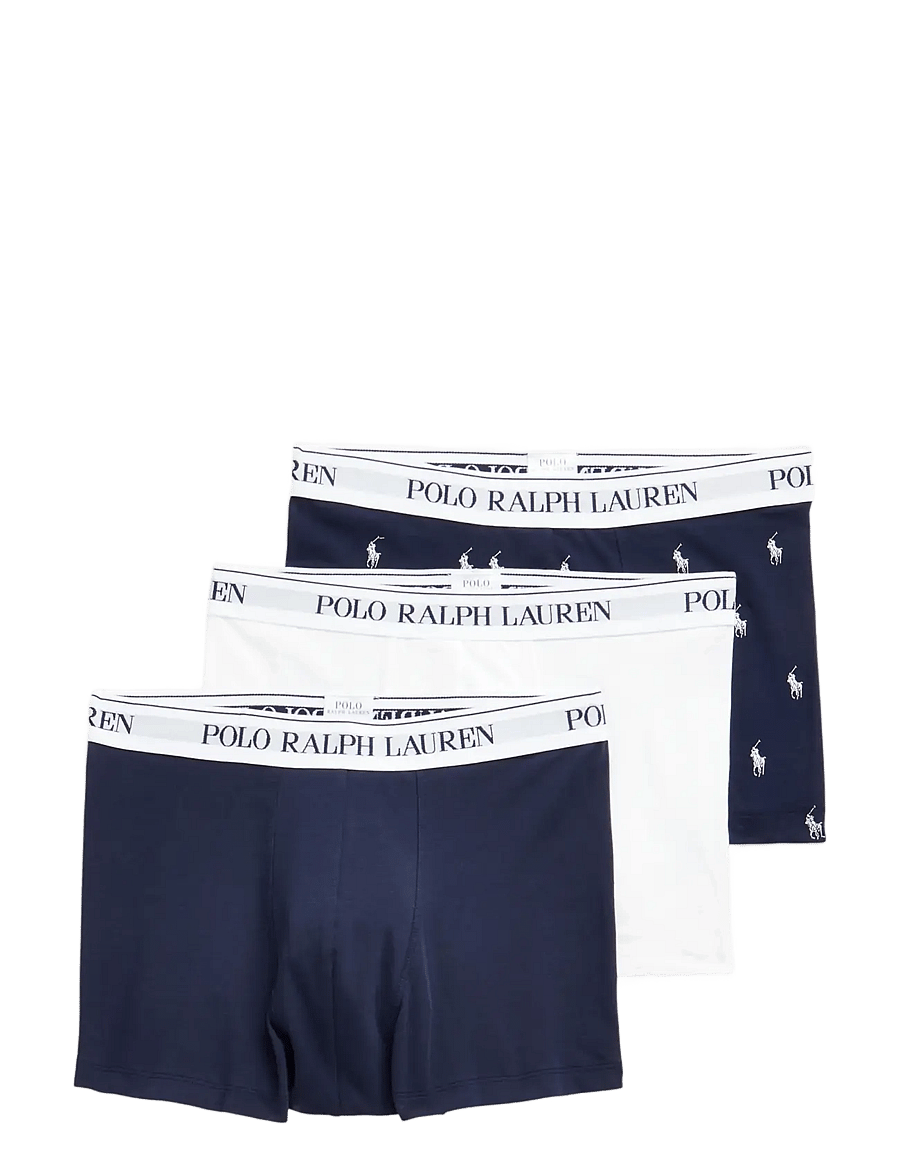 Polo Ralph Lauren - Classic Stretch-Cotton Trunk 3-Pack - multipack underpants - 3pk navy / white - 1