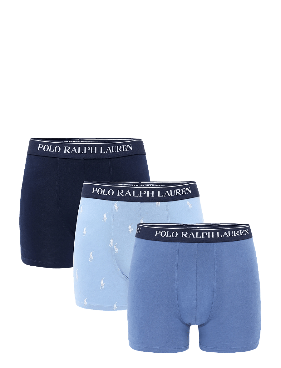 Polo Ralph Lauren - Classic Stretch-Cotton Trunk 3-Pack - multipack underpants - 3pk np nvy/bstblu - 1