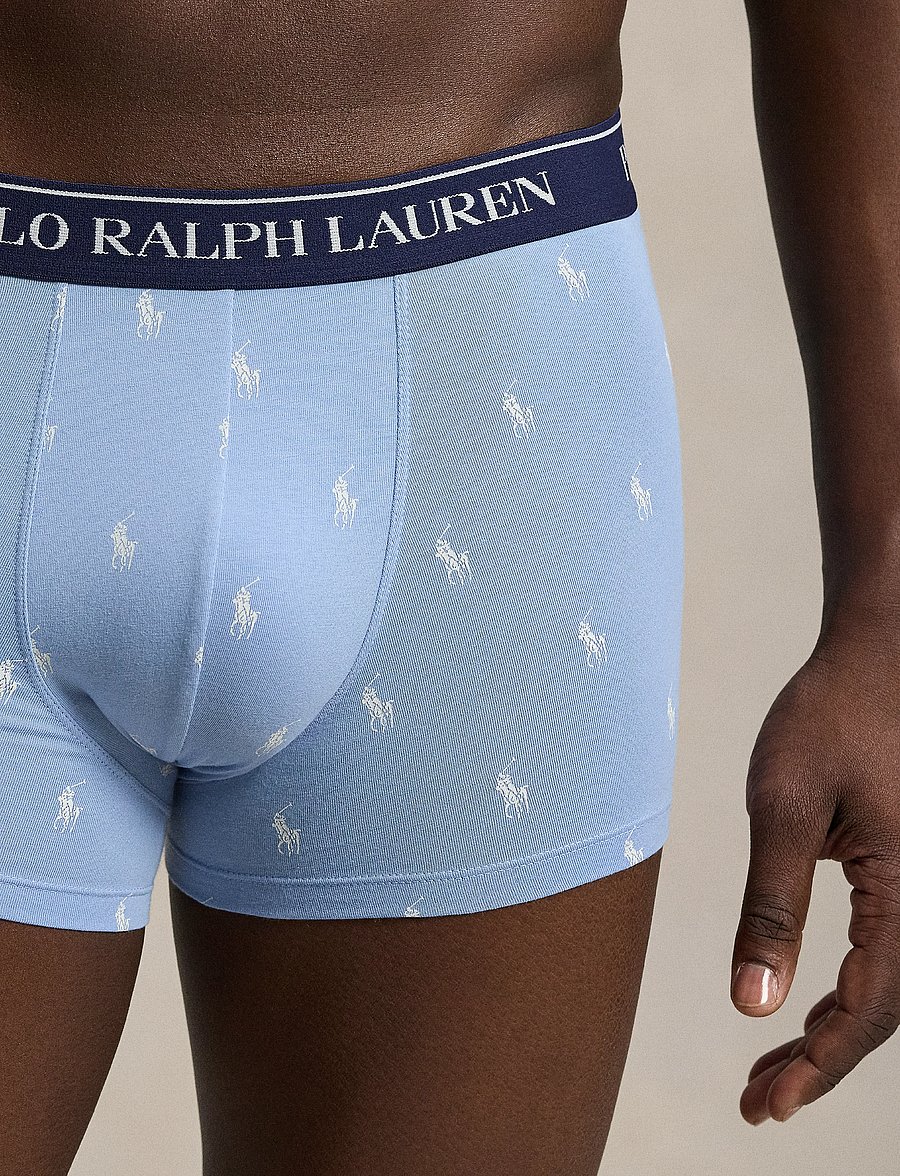 Polo Ralph Lauren - Classic Stretch-Cotton Trunk 3-Pack - multipack underpants - 3pk np nvy/bstblu - 3