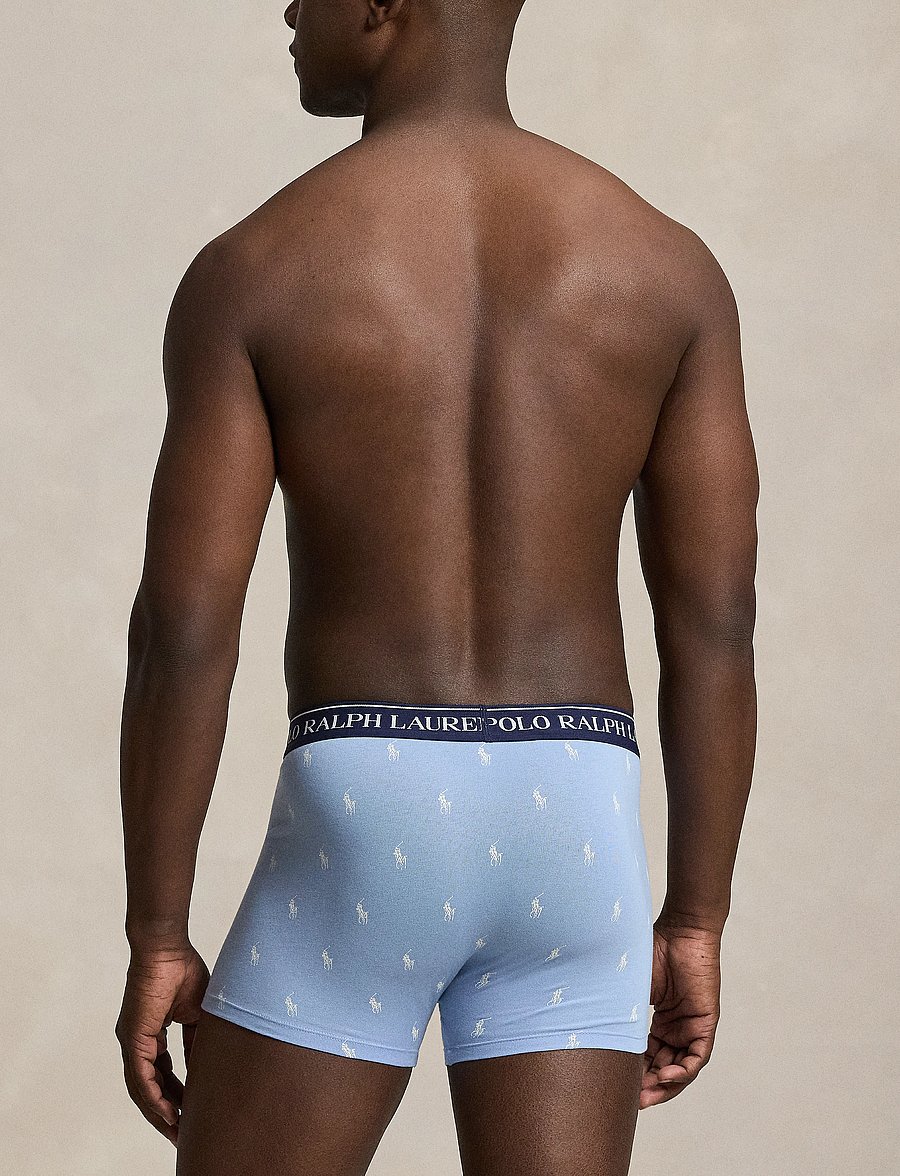 Polo Ralph Lauren - Classic Stretch-Cotton Trunk 3-Pack - multipack underpants - 3pk np nvy/bstblu - 4