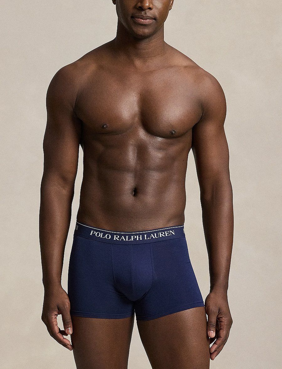 Polo Ralph Lauren - Classic Stretch-Cotton Trunk 3-Pack - multipack underpants - 3pk np nvy/bstblu - 5