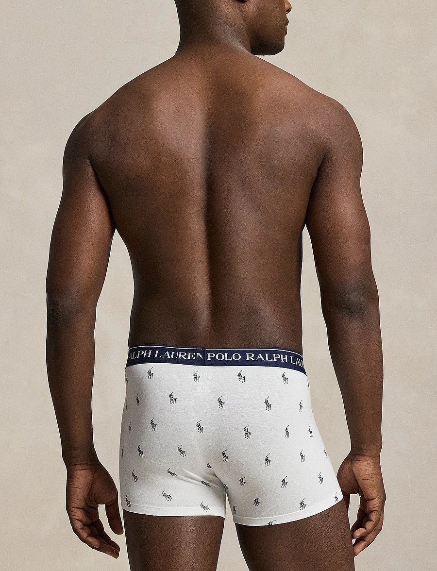 Polo Ralph Lauren - Classic Stretch-Cotton Trunk 3-Pack - multipack underpants - 3pk np nvy/clgryb - 3
