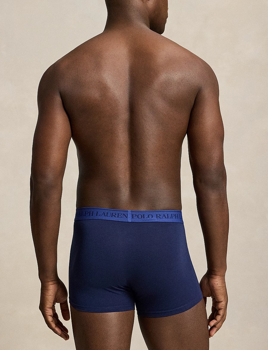 Polo Ralph Lauren - Classic Stretch-Cotton Trunk 3-Pack - multipack underpants - 3pk npnvy w cpylw - 3