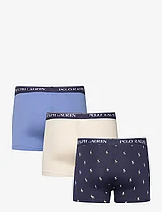 Polo Ralph Lauren Underwear - Classic Stretch-Cotton Trunk 3-Pack - bokseršorti - 3pk nvy aopp/stn - 1