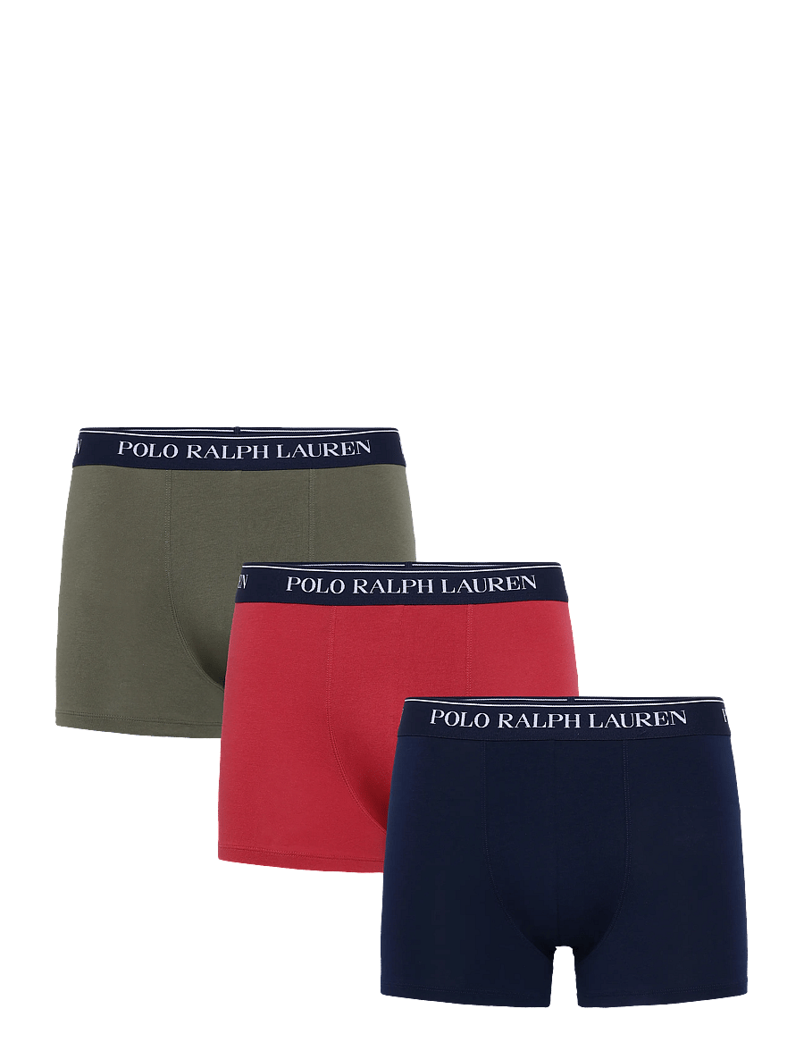 Polo Ralph Lauren - Classic Stretch-Cotton Trunk 3-Pack - multipack underpants - 3pk nvy/chili pep - 1