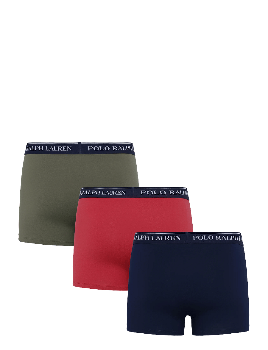 Polo Ralph Lauren - Classic Stretch-Cotton Trunk 3-Pack - multipack underpants - 3pk nvy/chili pep - 2