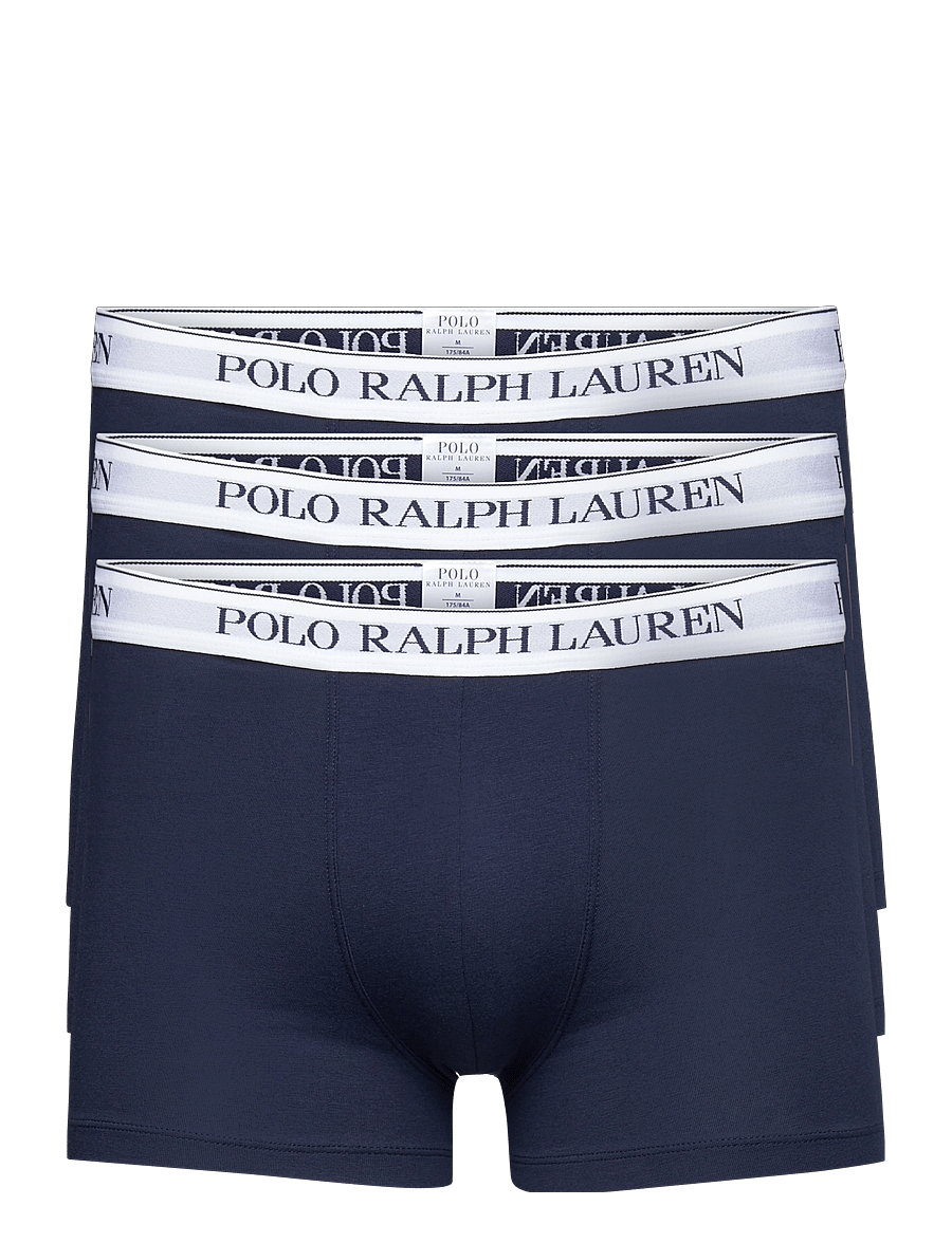 Polo Ralph Lauren - Classic Stretch-Cotton Trunk 3-Pack - unterhosen im multipack - 3pk nvy wht/nvy w - 0