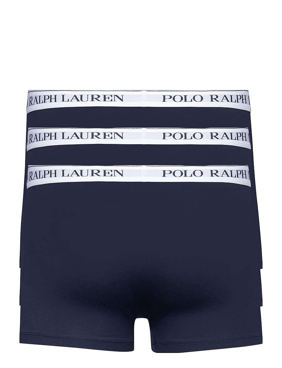 Polo Ralph Lauren - Classic Stretch-Cotton Trunk 3-Pack - unterhosen im multipack - 3pk nvy wht/nvy w - 3