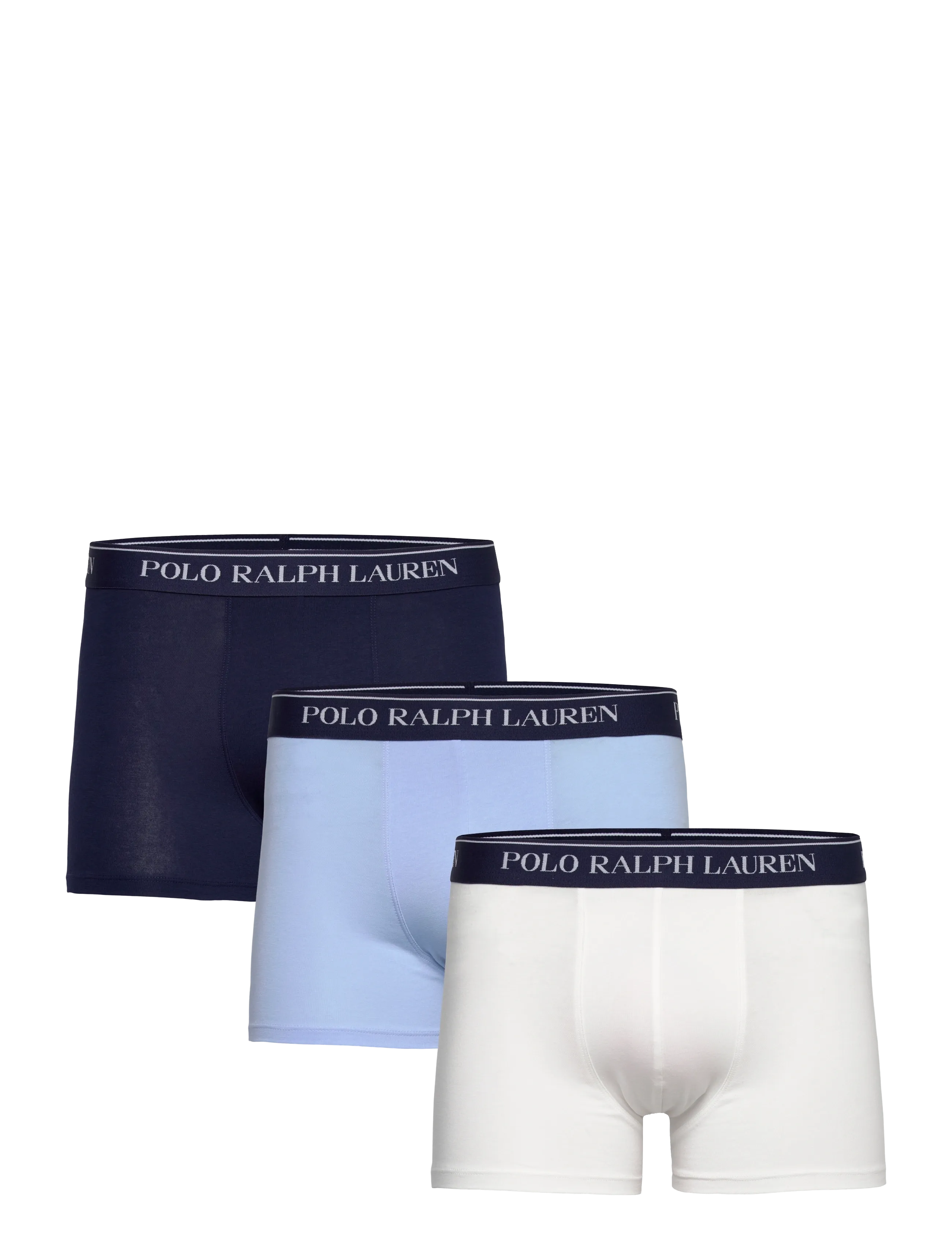 Polo Ralph Lauren Classic Stretch-Cotton Trunk 3-Pack - Boxerkalsonger - 3PK PAPER WHT/OFF / blue