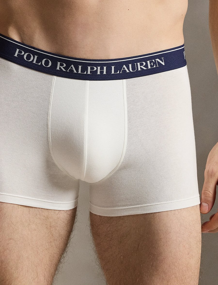 Polo Ralph Lauren - Classic Stretch-Cotton Trunk 3-Pack - multipack underpants - 3pk paper wht/off - 2