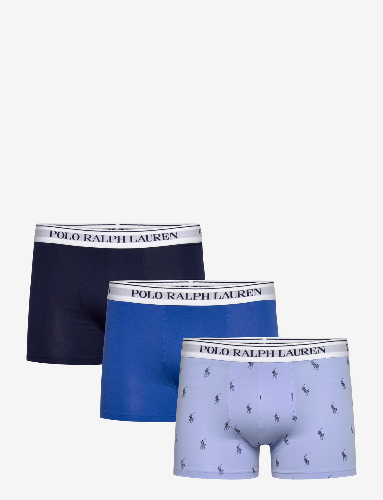 Polo Ralph Lauren - Classic Stretch-Cotton Trunk 3-Pack - multipack kalsonger - 3pk peb blu aop/n - 0