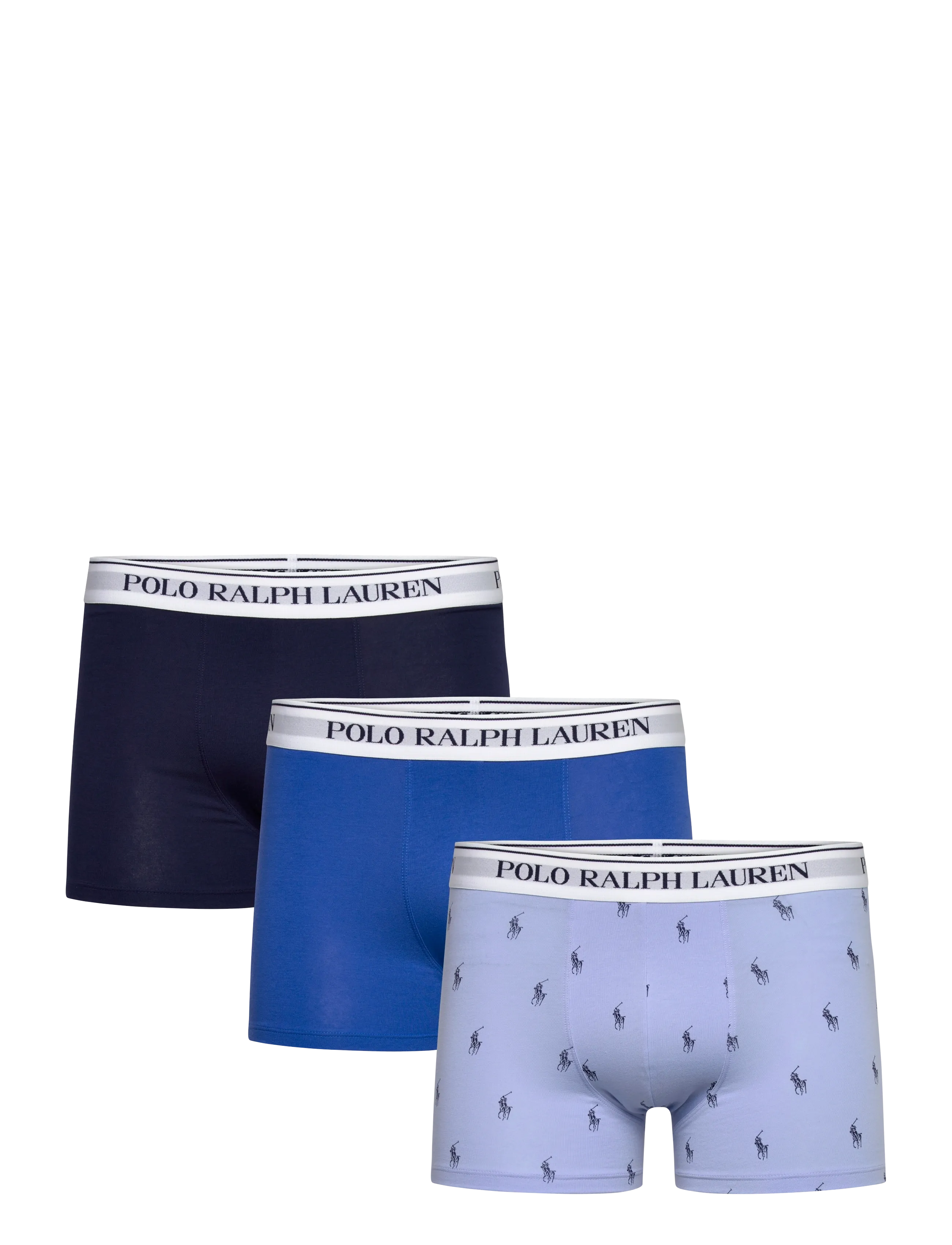 Polo Ralph Lauren Classic Stretch-Cotton Trunk 3-Pack - Boxerkalsonger - 3PK PEB BLU AOP/N / blue