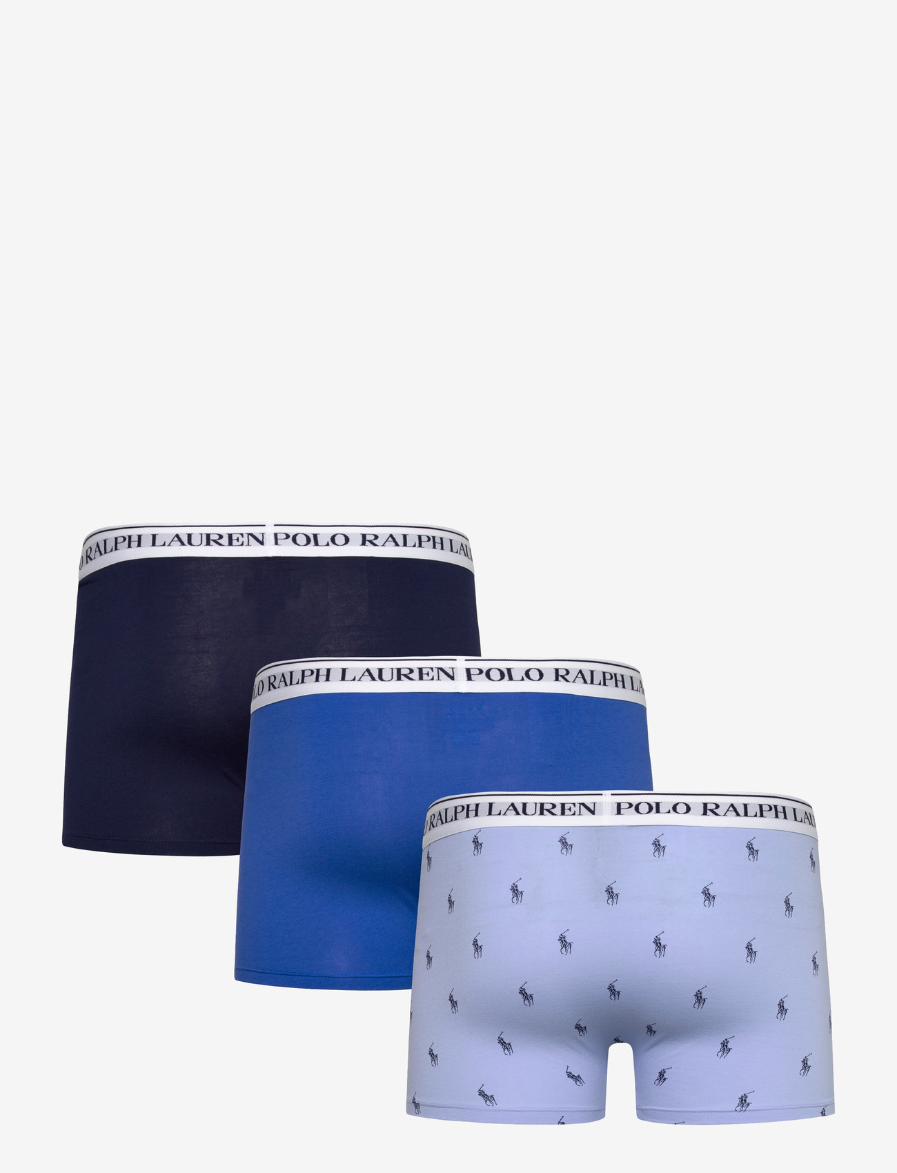 Polo Ralph Lauren - Classic Stretch-Cotton Trunk 3-Pack - multipack kalsonger - 3pk peb blu aop/n - 1