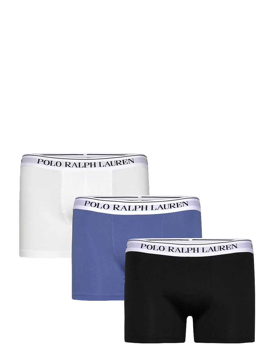 Polo Ralph Lauren - Classic Stretch-Cotton Trunk 3-Pack - multipack underbukser - 3pk white/bastill - 0