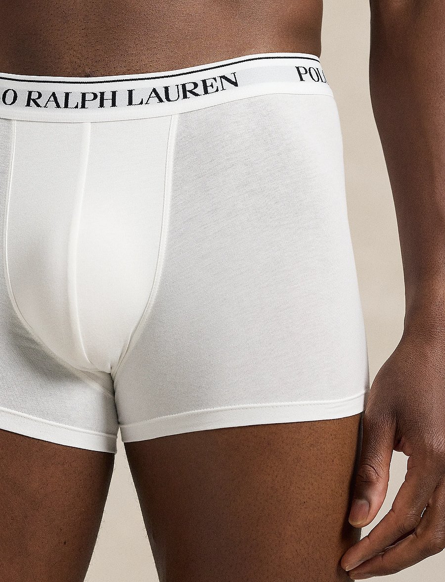 Polo Ralph Lauren - Classic Stretch-Cotton Trunk 3-Pack - multipack underbukser - 3pk wht/brcly htr - 2