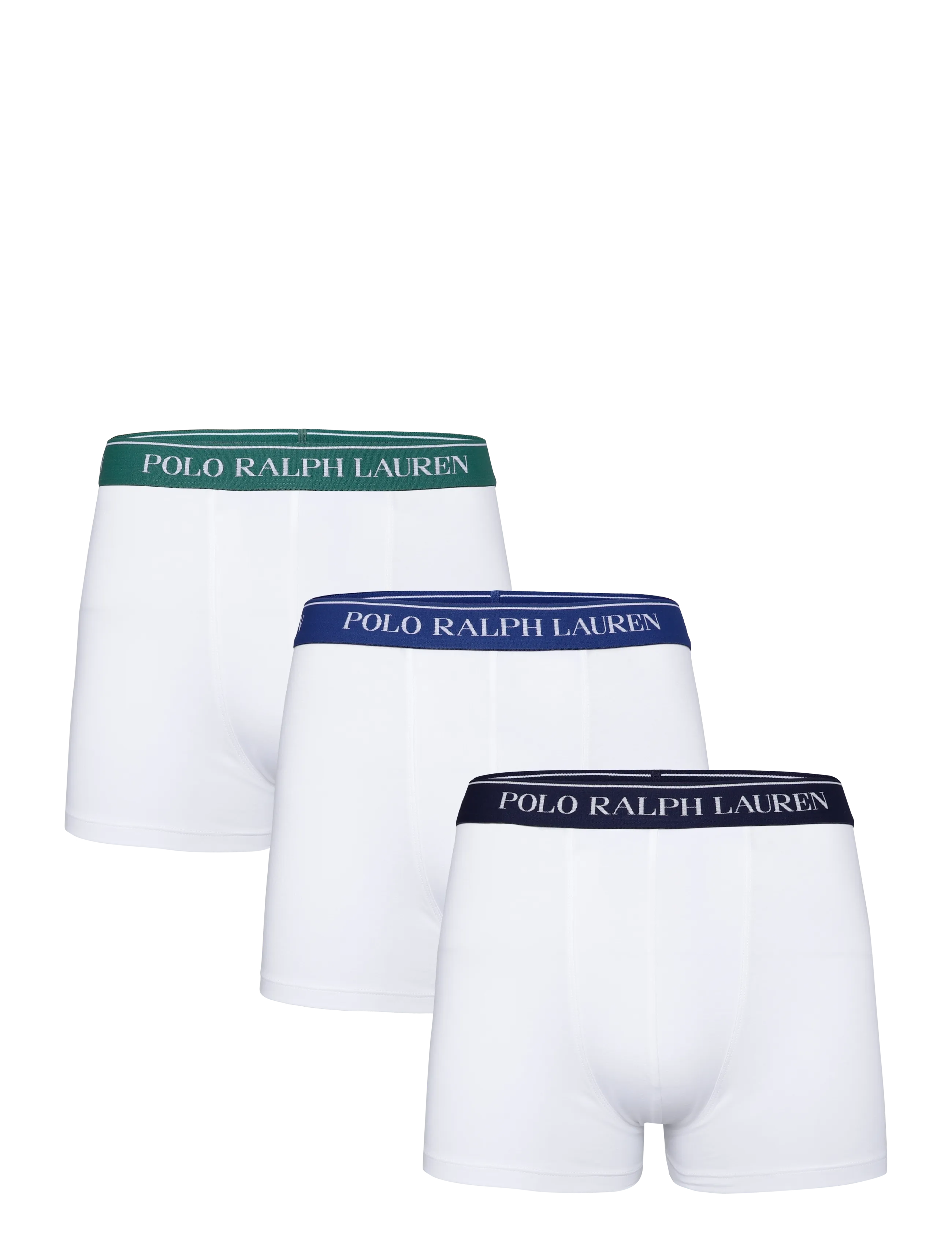 Polo Ralph Lauren Classic Stretch-Cotton Trunk 3-Pack - Enge Boxershorts - 3PK WHT/VRNGRN/NP / white