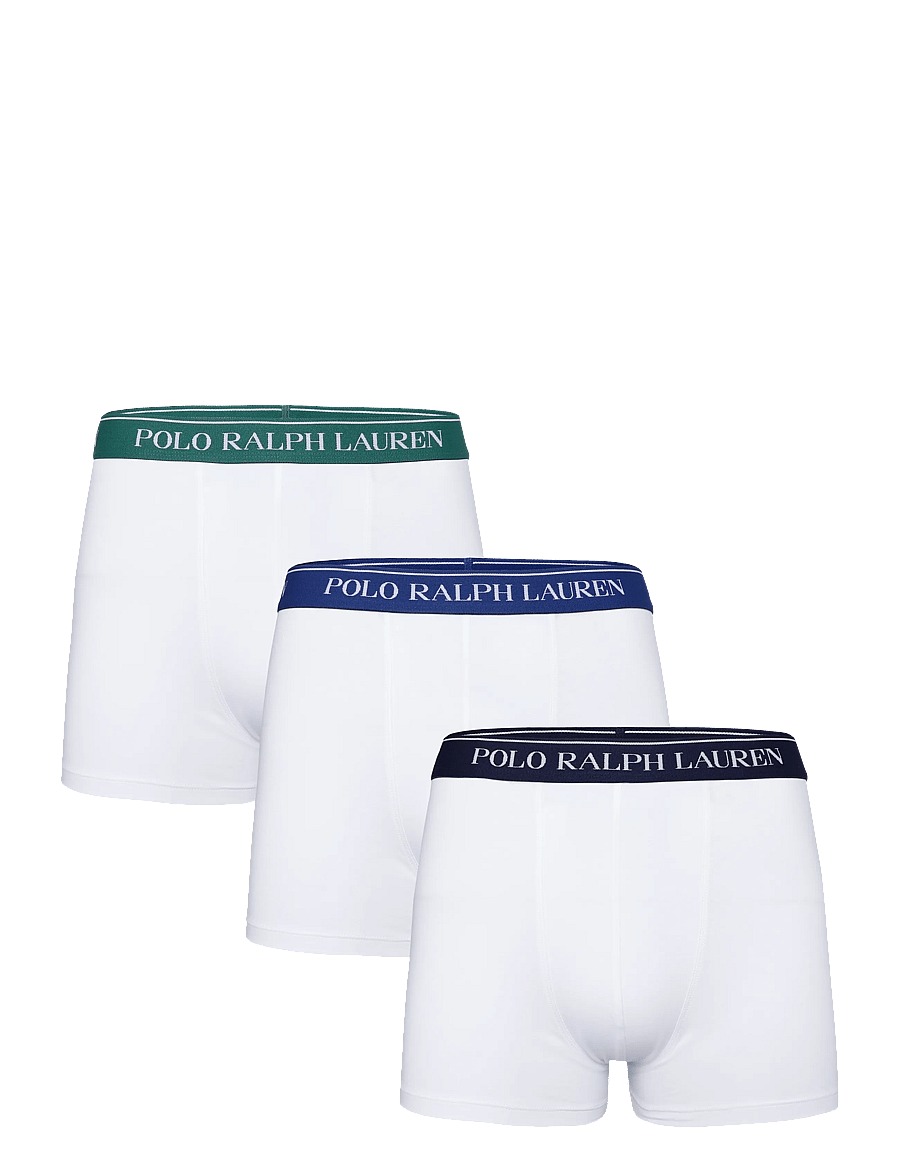 Polo Ralph Lauren - Classic Stretch-Cotton Trunk 3-Pack - multipack underpants - 3pk wht/vrngrn/np - 1