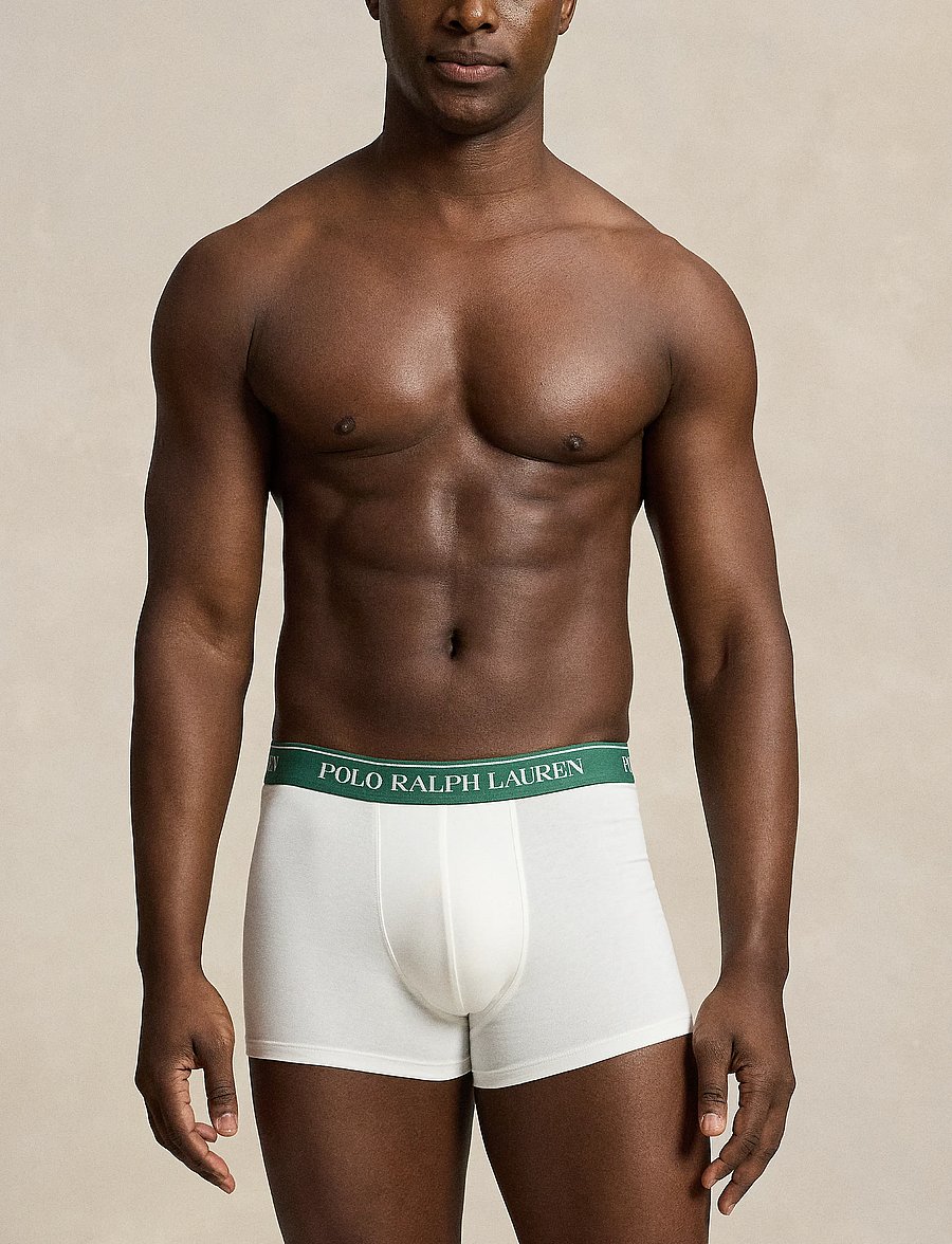 Polo Ralph Lauren - Classic Stretch-Cotton Trunk 3-Pack - multipack underpants - 3pk wht/vrngrn/np - 0