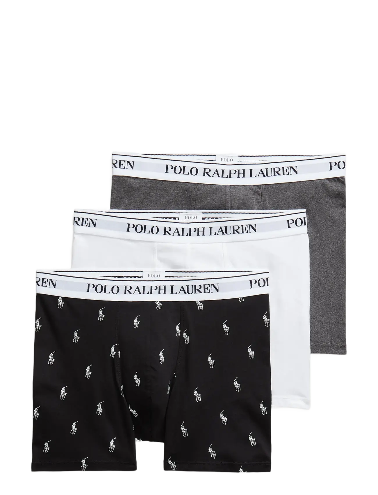 Polo Ralph Lauren BCI COTTON/ELASTANE-3PK-BXB - Underbukser - 3PK BLACK AOPP/BR / black