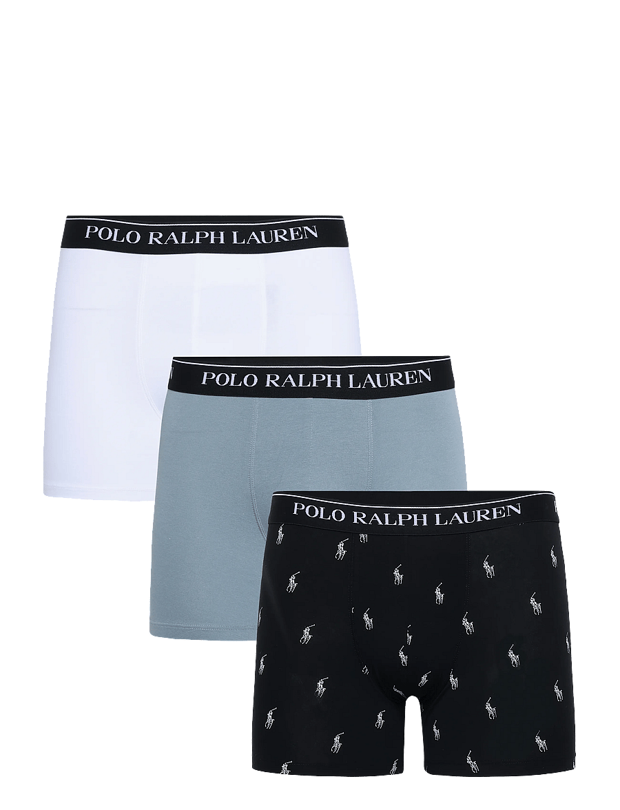 Polo Ralph Lauren - BCI COTTON/ELASTANE-3PK-BXB - unterhosen im multipack - 3pk blk aopp/cool - 0