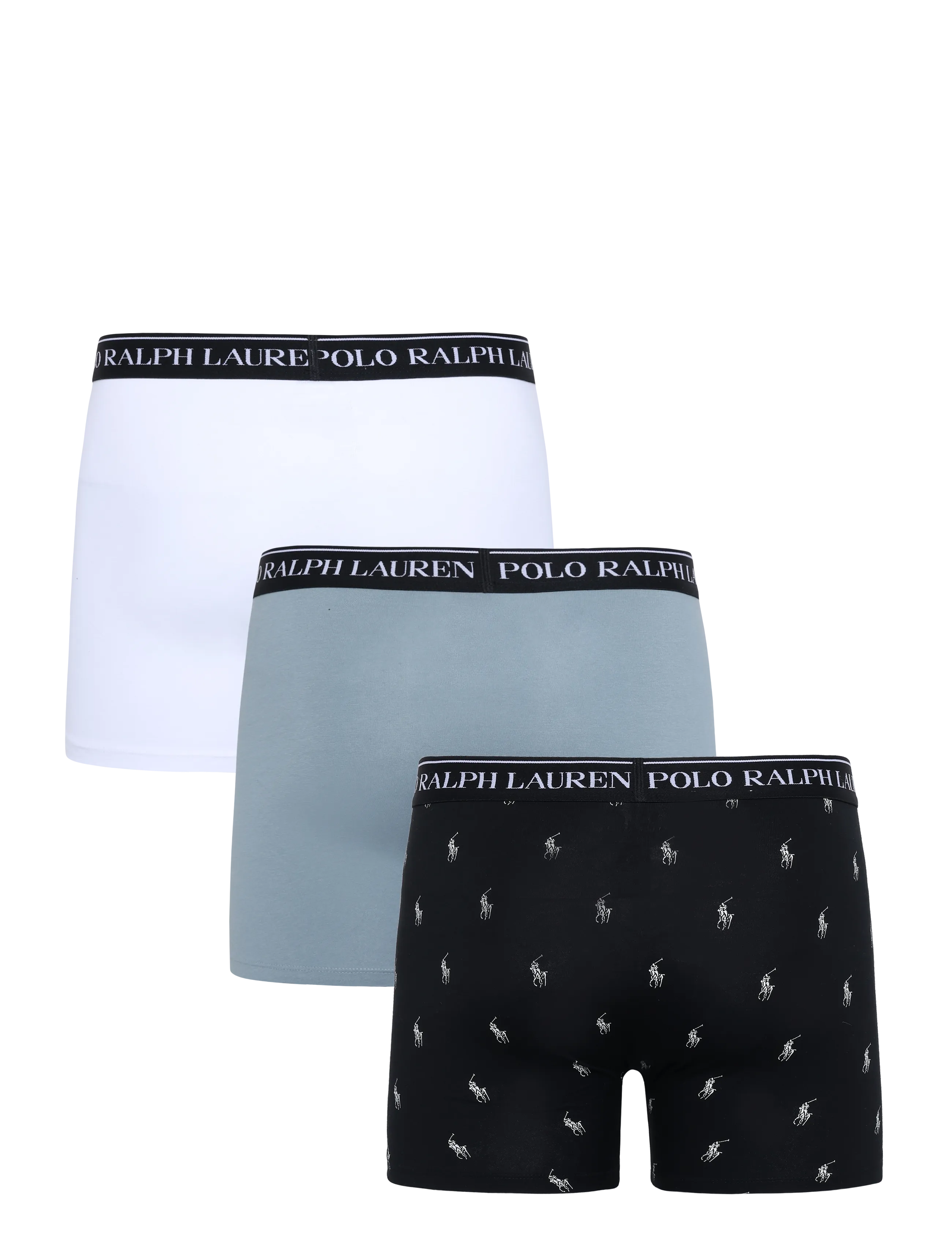 Polo Ralph Lauren - BCI COTTON/ELASTANE-3PK-BXB - multipack underpants - 3pk blk aopp/cool - 1