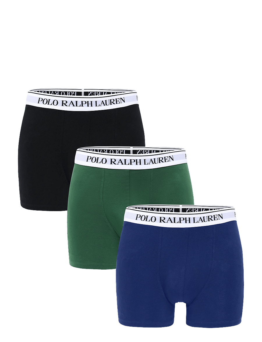 Polo Ralph Lauren - BCI COTTON/ELASTANE-3PK-BXB - unterhosen im multipack - 3pk blk/blu ycht - 0