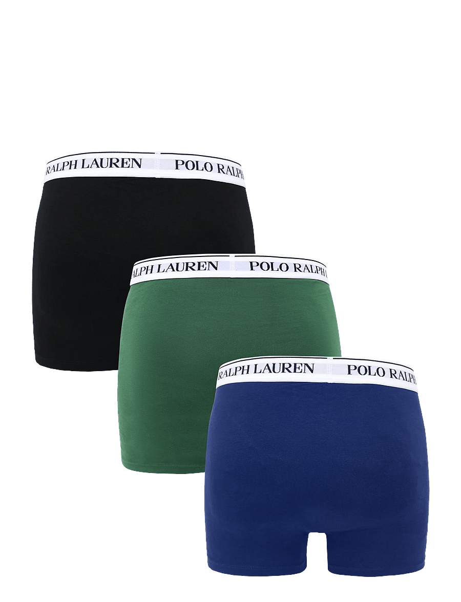 Polo Ralph Lauren - BCI COTTON/ELASTANE-3PK-BXB - unterhosen im multipack - 3pk blk/blu ycht - 1