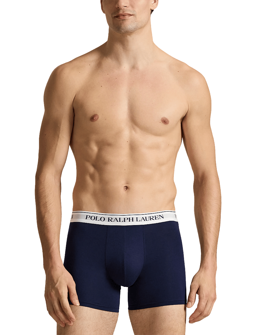 Polo Ralph Lauren - BCI COTTON/ELASTANE-3PK-BXB - multipack underpants - 3pk crs nvy/white - 0