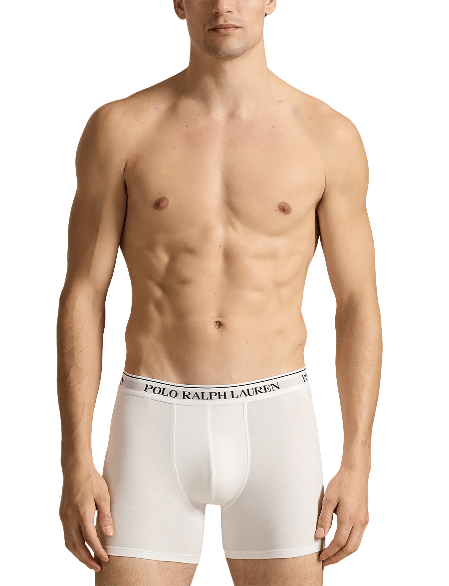 Polo Ralph Lauren - BCI COTTON/ELASTANE-3PK-BXB - multipack underpants - 3pk crs nvy/white - 4