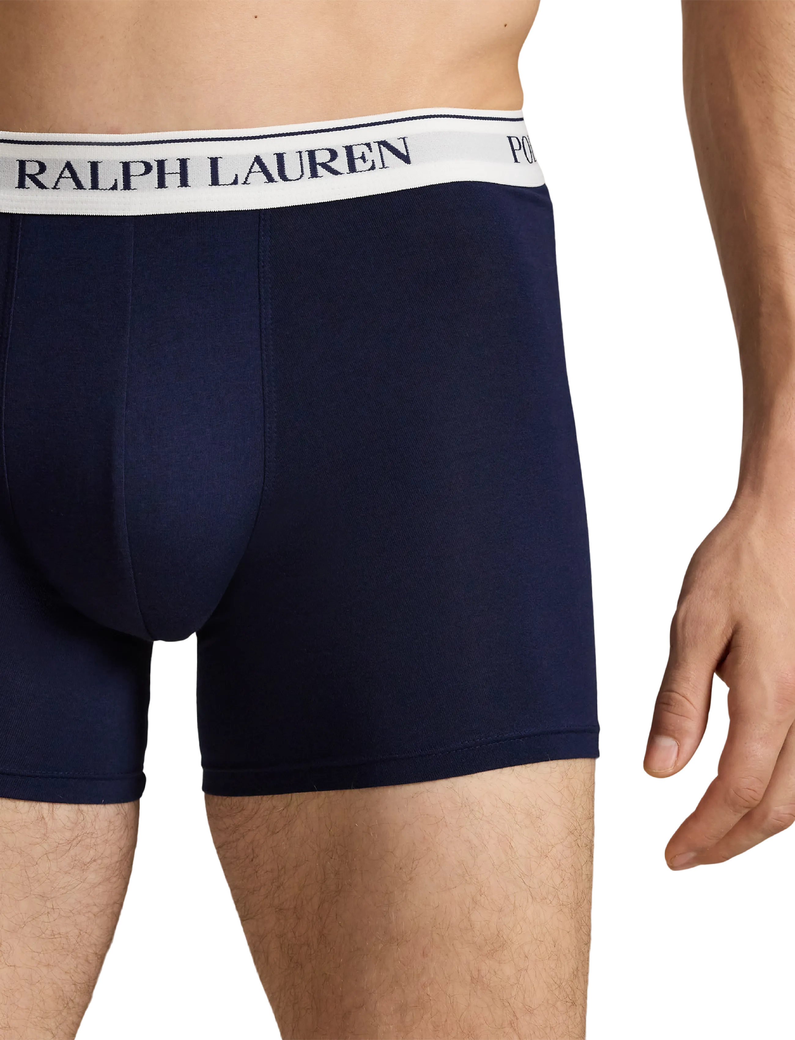Polo Ralph Lauren - BCI COTTON/ELASTANE-3PK-BXB - boxerkalsonger - 3pk crs nvy/white - 5