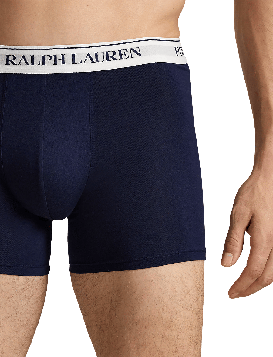 Polo Ralph Lauren - BCI COTTON/ELASTANE-3PK-BXB - multipack underpants - 3pk crs nvy/white - 5