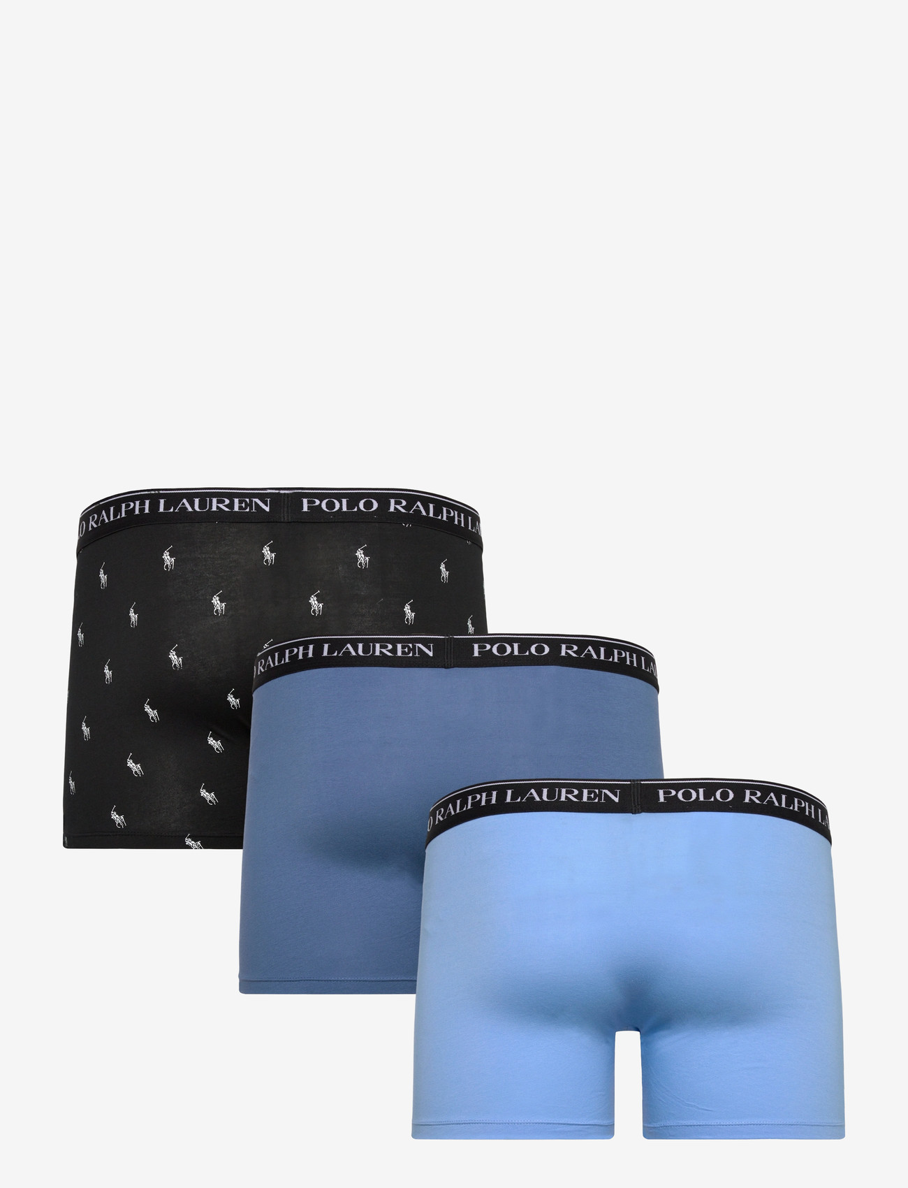 Polo Ralph Lauren - Stretch Cotton Boxer Brief 3-Pack - multipack kalsonger - 3pk delta blu/cha - 1