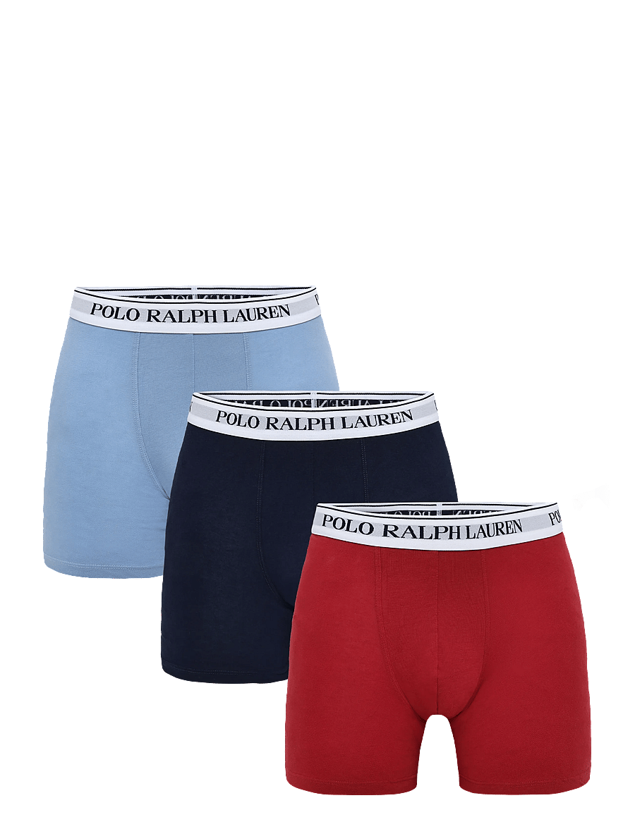 Polo Ralph Lauren - BCI COTTON/ELASTANE-3PK-BXB - multipack underpants - 3pk np nvy/chili - 0