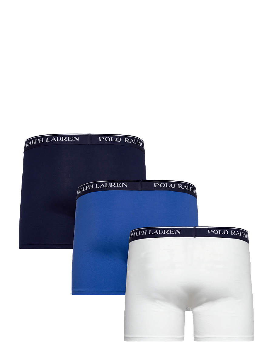Polo Ralph Lauren - BCI COTTON/ELASTANE-3PK-BXB - multipack underpants - 3pk nvy/papr wht - 1