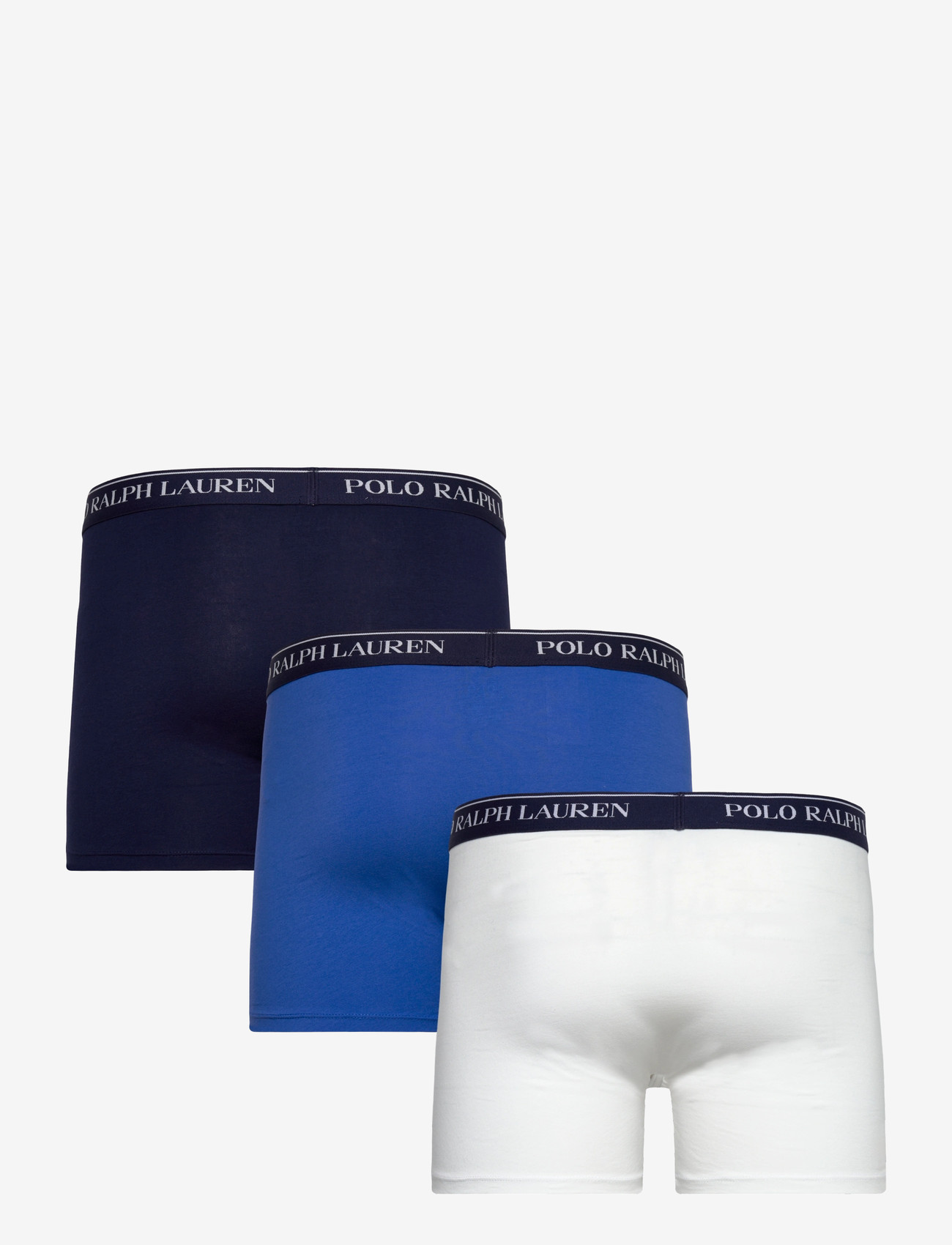 Polo Ralph Lauren - Stretch Cotton Boxer Brief 3-Pack - multipack underbukser - 3pk nvy/papr wht - 1