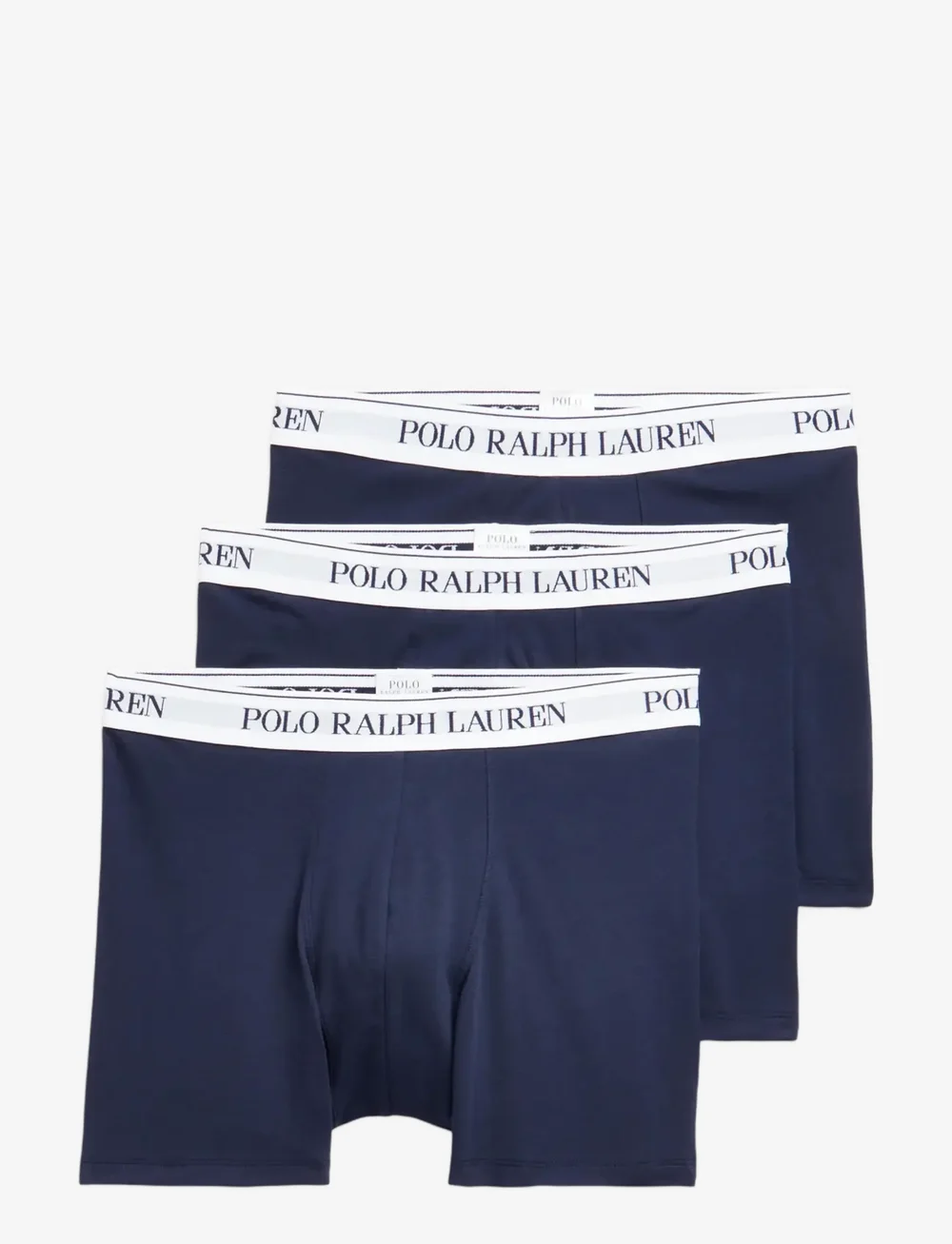 Polo Ralph Lauren - Stretch Cotton Boxer Brief 3-Pack - multipack underpants - 3pk nvy wht/nvy w - 1