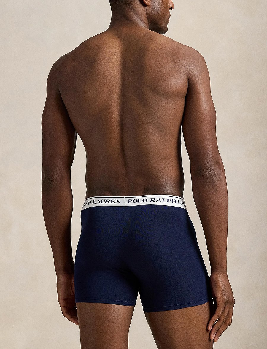 Polo Ralph Lauren - BCI COTTON/ELASTANE-3PK-BXB - multipack underpants - 3pk nvy wht/nvy w - 2
