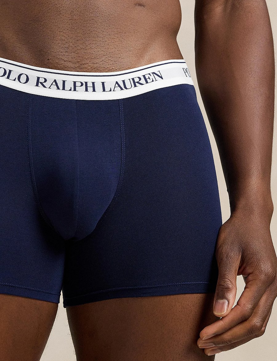 Polo Ralph Lauren - BCI COTTON/ELASTANE-3PK-BXB - multipack underpants - 3pk nvy wht/nvy w - 3