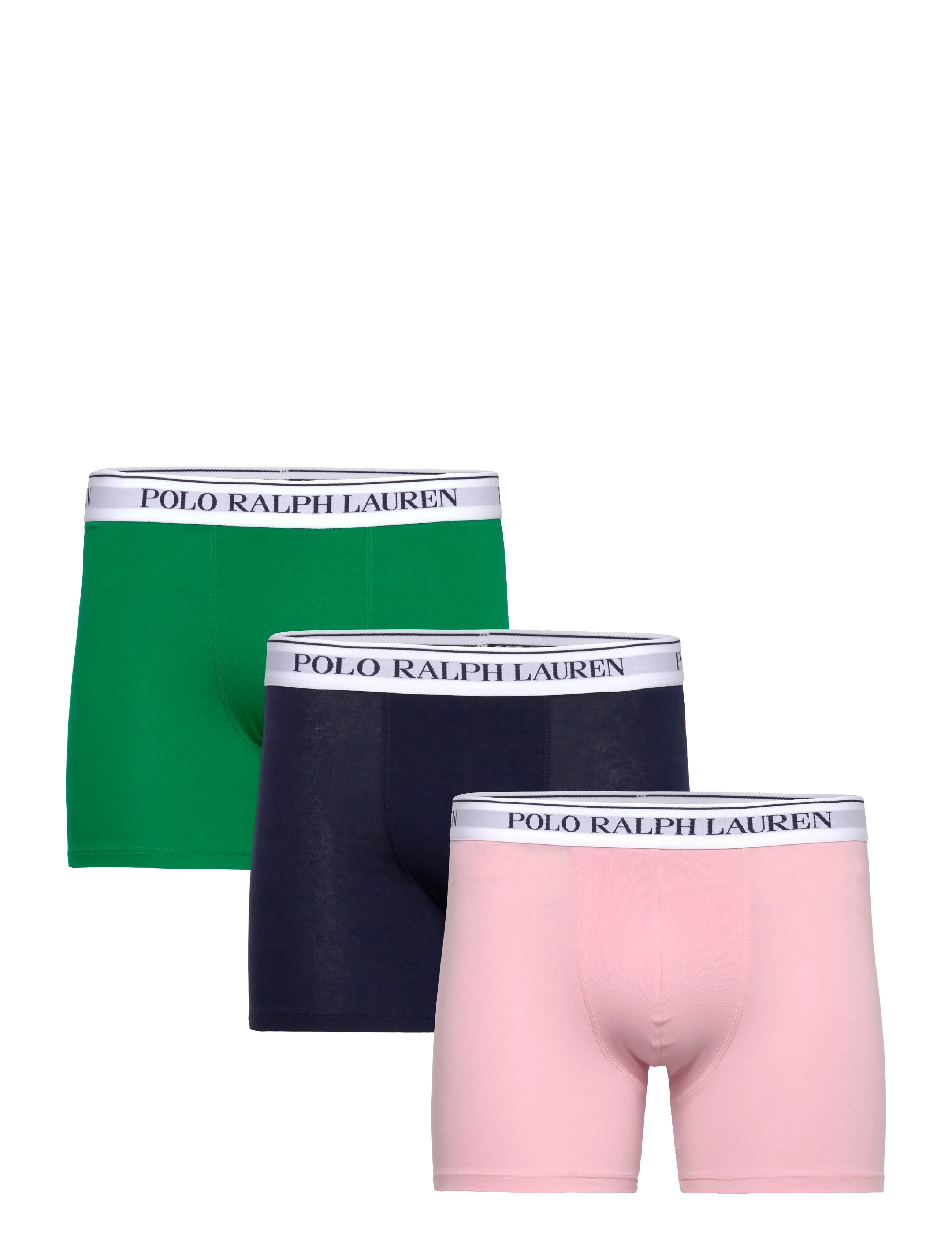 Polo Ralph Lauren Stretch Cotton Boxer Brief 3-Pack - Underkläder - 3PK RESORT PINK/N / multi