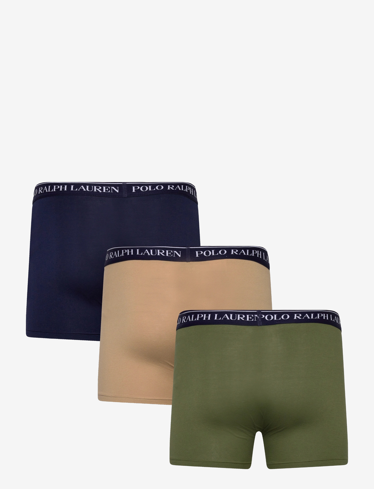 Polo Ralph Lauren - Stretch Cotton Boxer Brief 3-Pack - multipack underbukser - 3pk sup olive/vin - 4