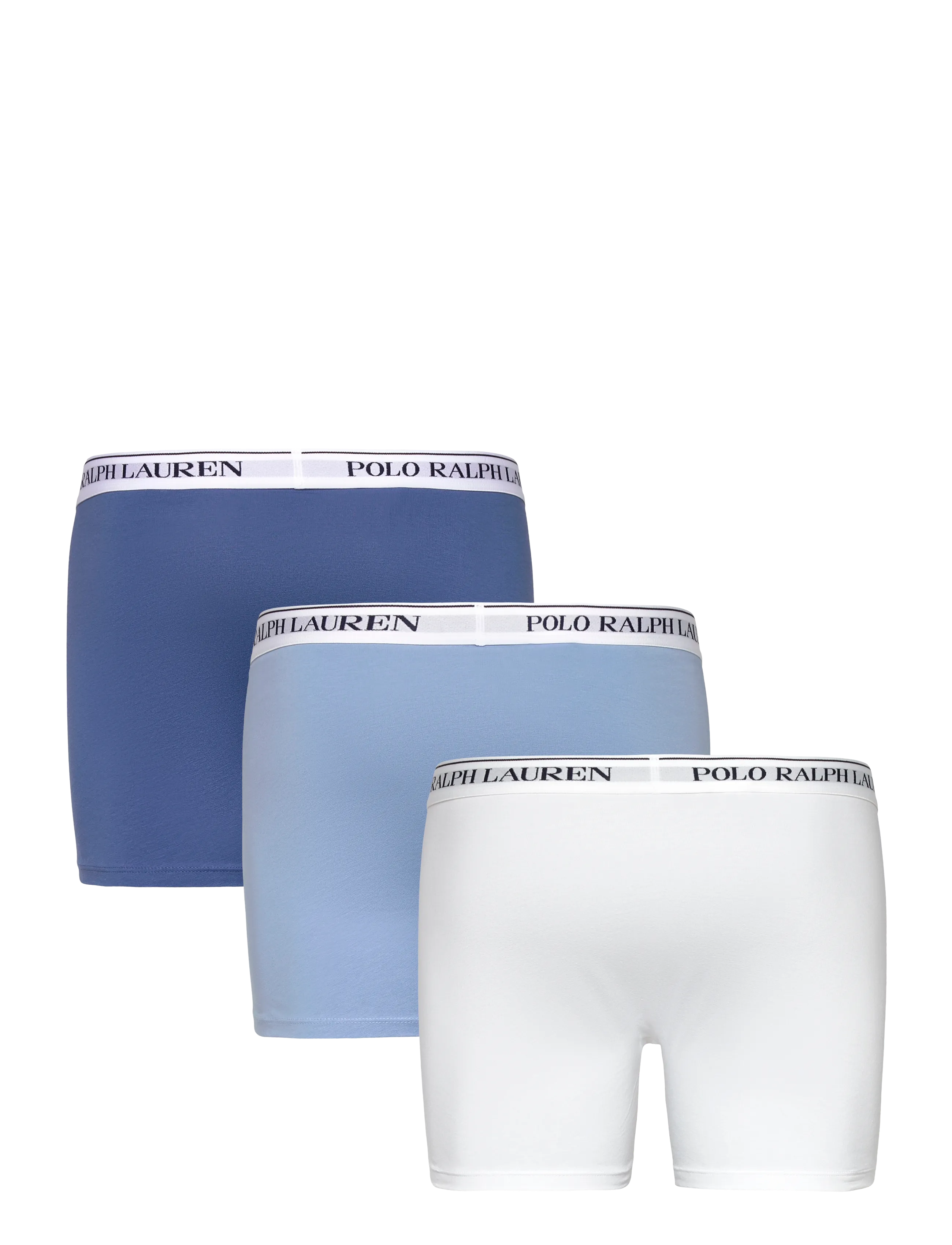 Polo Ralph Lauren - BCI COTTON/ELASTANE-3PK-BXB - multipakk aluspüksid - 3pk wht/chmbry bl - 1