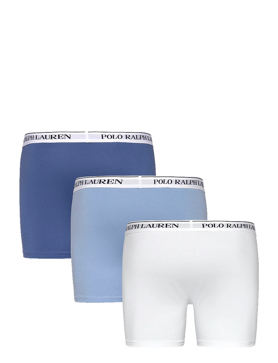 Polo Ralph Lauren - BCI COTTON/ELASTANE-3PK-BXB - multipakk aluspüksid - 3pk wht/chmbry bl - 1