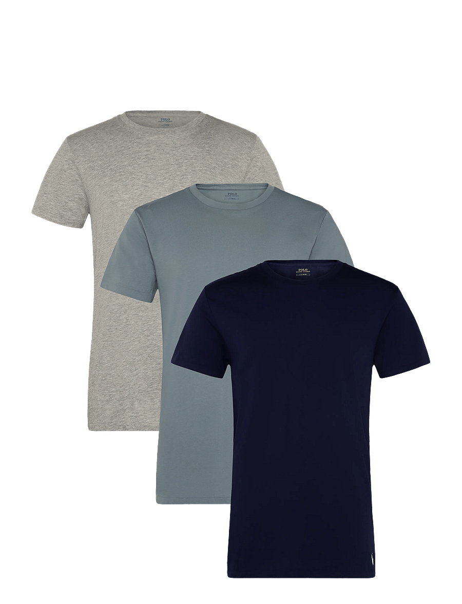 Polo Ralph Lauren - Slim Crewneck 3-Pack - multipack t-shirts - 3pk and heath/cl - 0