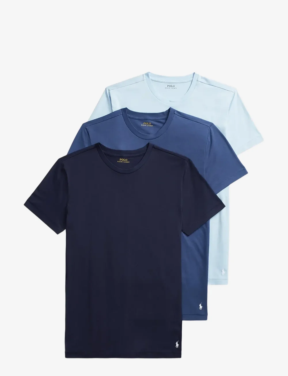 Polo Ralph Lauren - Slim Crewneck 3-Pack - t-särkide multipakk - 3pk crs navy/lt n - 1