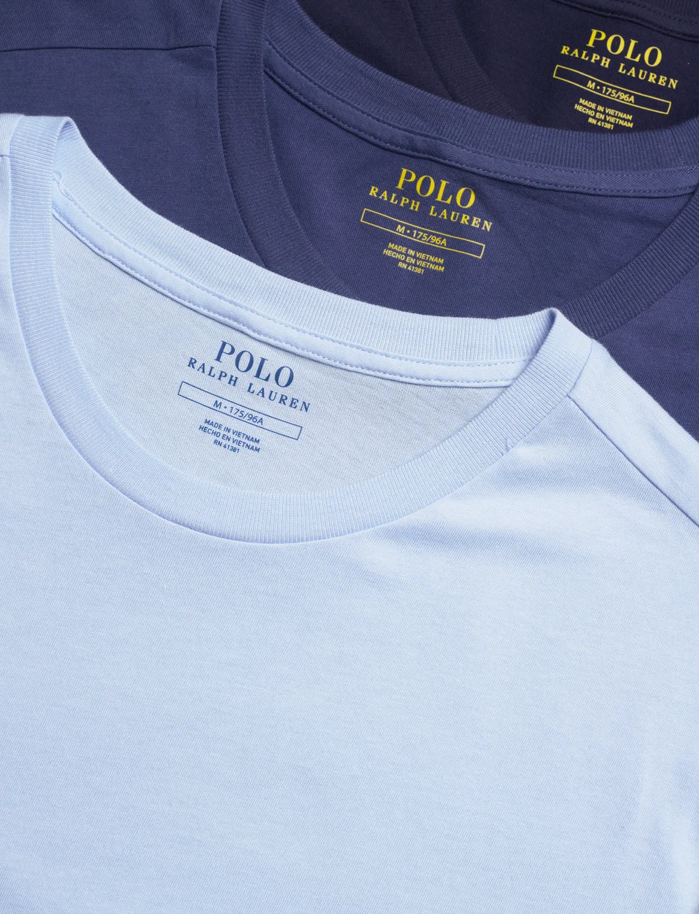 Polo Ralph Lauren - Slim Crewneck 3-Pack - t-särkide multipakk - 3pk crs navy/lt n - 5