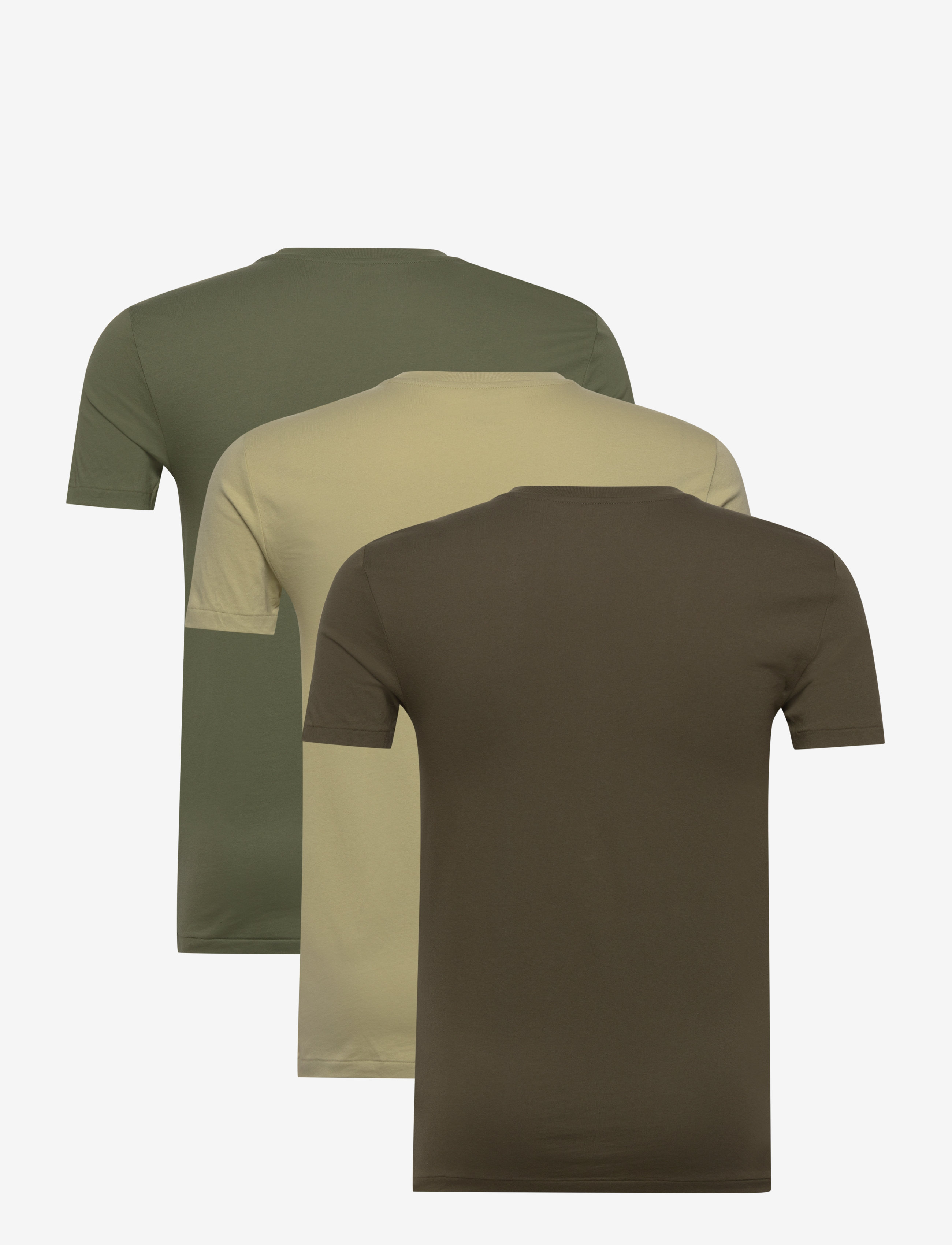 Polo Ralph Lauren - Slim Crewneck 3-Pack - t-shirts im multipack - 3pk lt olv/cls dr - 2