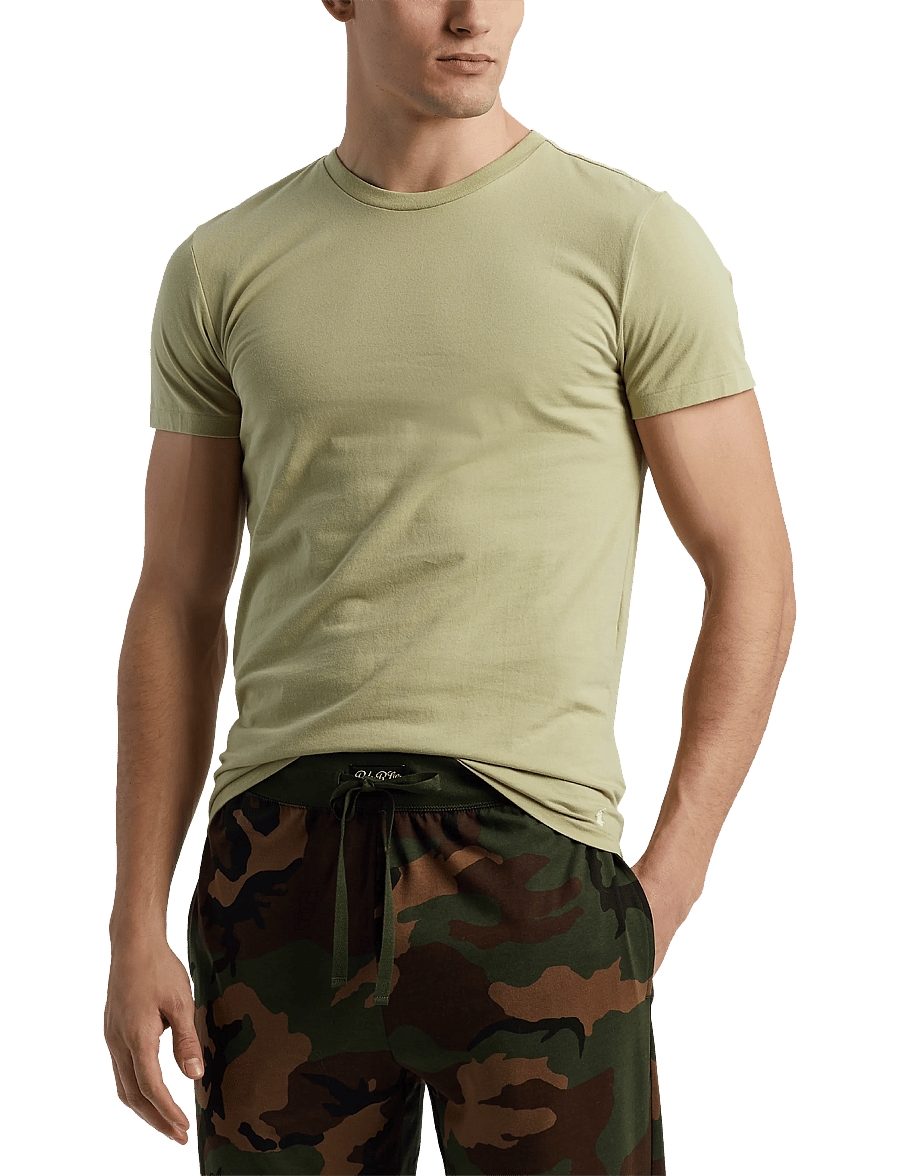 Polo Ralph Lauren - BCI COTTON-3PK-UCR - t-shirts im multipack - 3pk lt olv/cls dr - 0